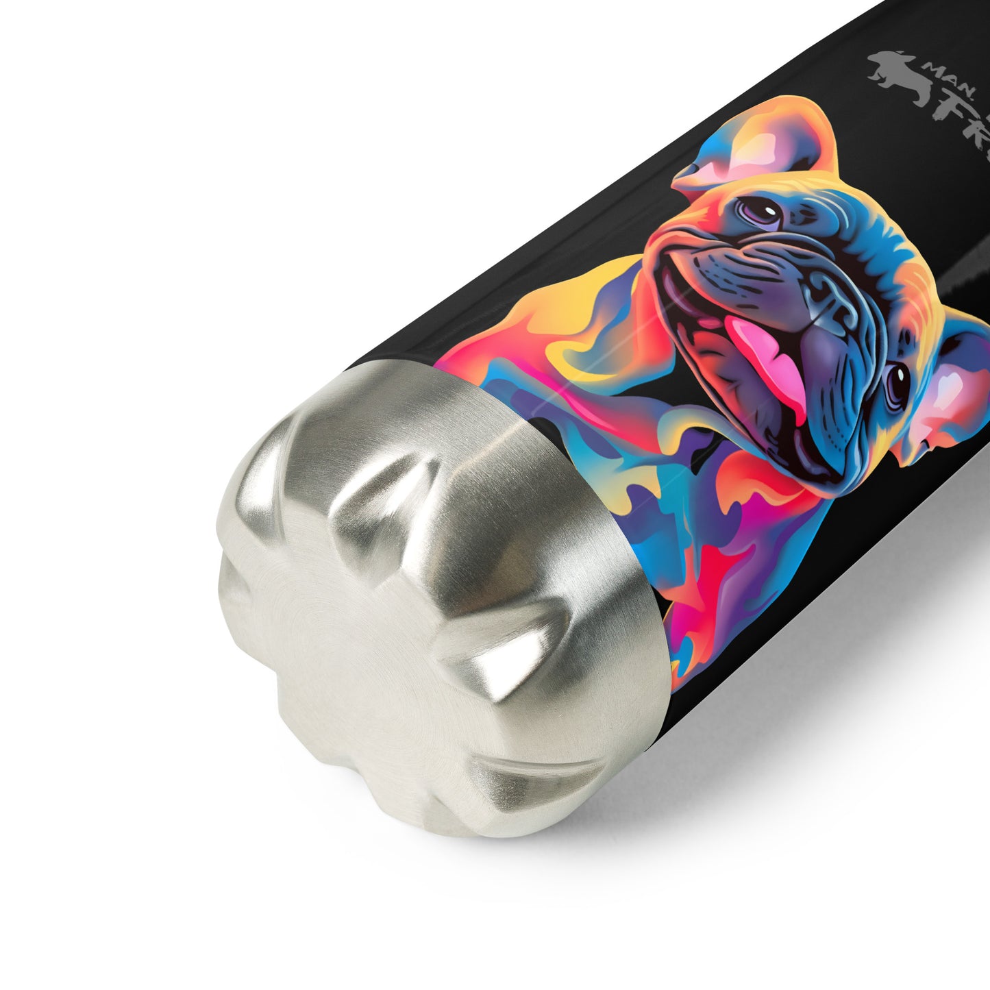 Frenchie 3 Stainless Steel Water Bottle