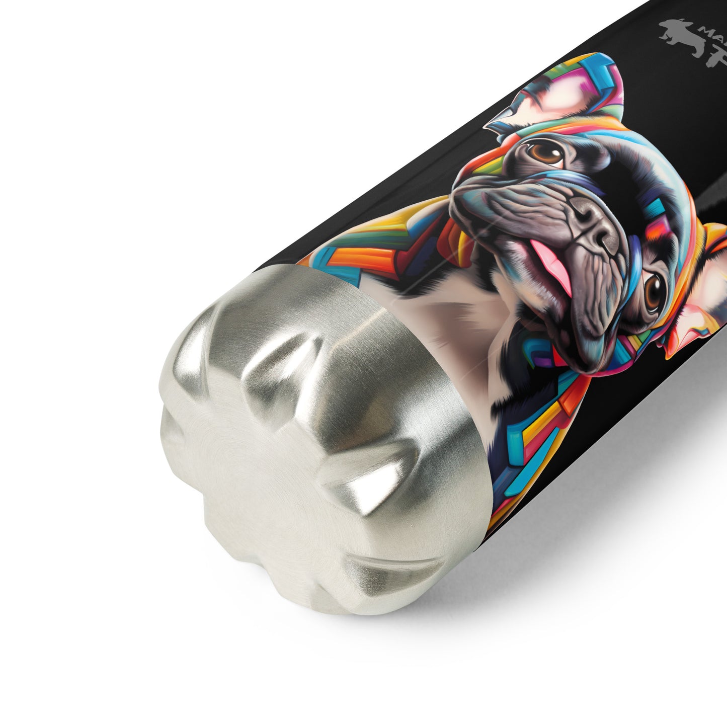 Rainbow Brindle - Stainless Steel Water Bottle