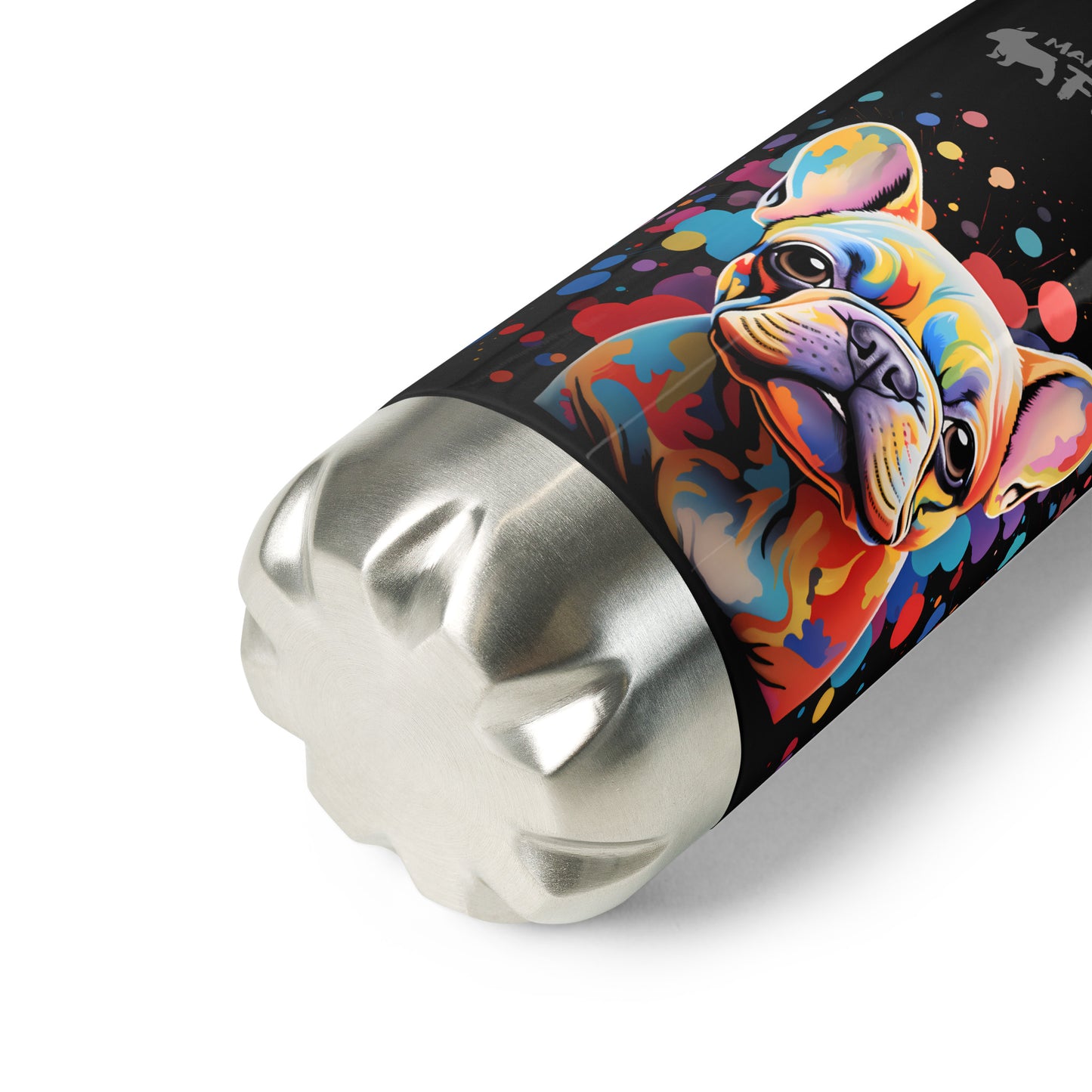 Starburst Frenchie - Stainless Steel Water Bottle
