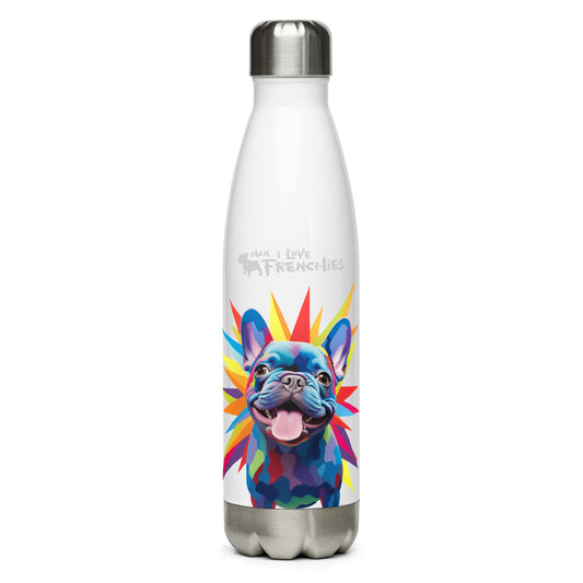 Blue Geometric - Stainless Steel Water Bottle