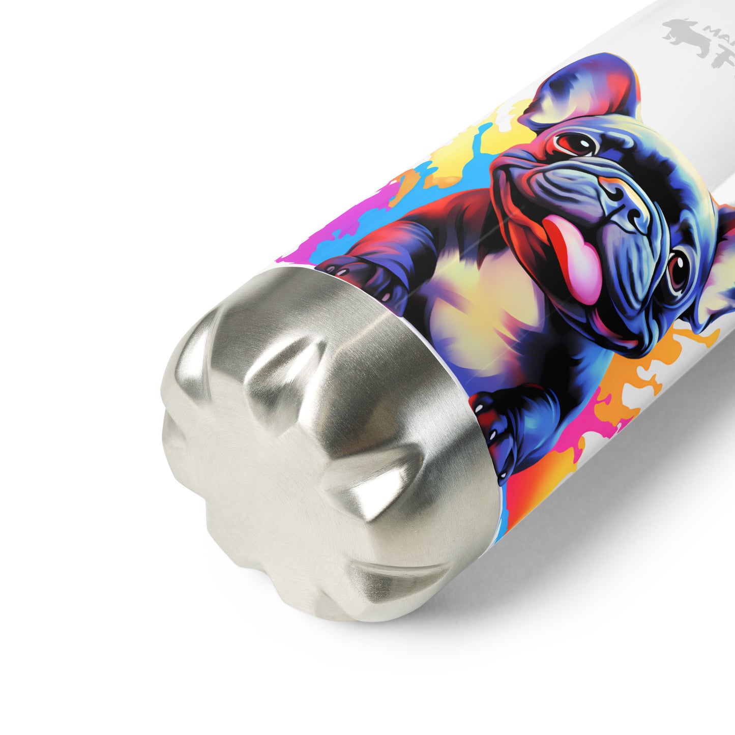 Splashy Frenchie - Stainless Steel Water Bottle