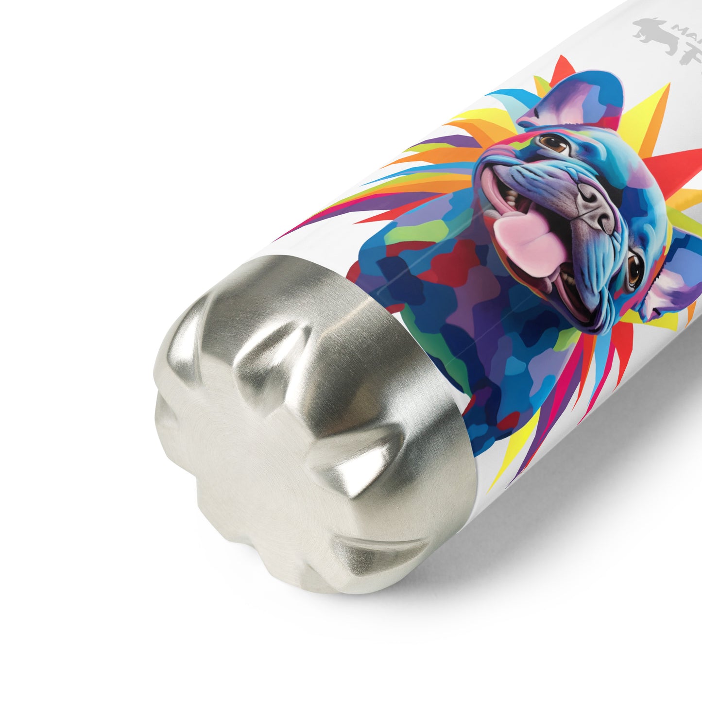 Blue Geometric - Stainless Steel Water Bottle