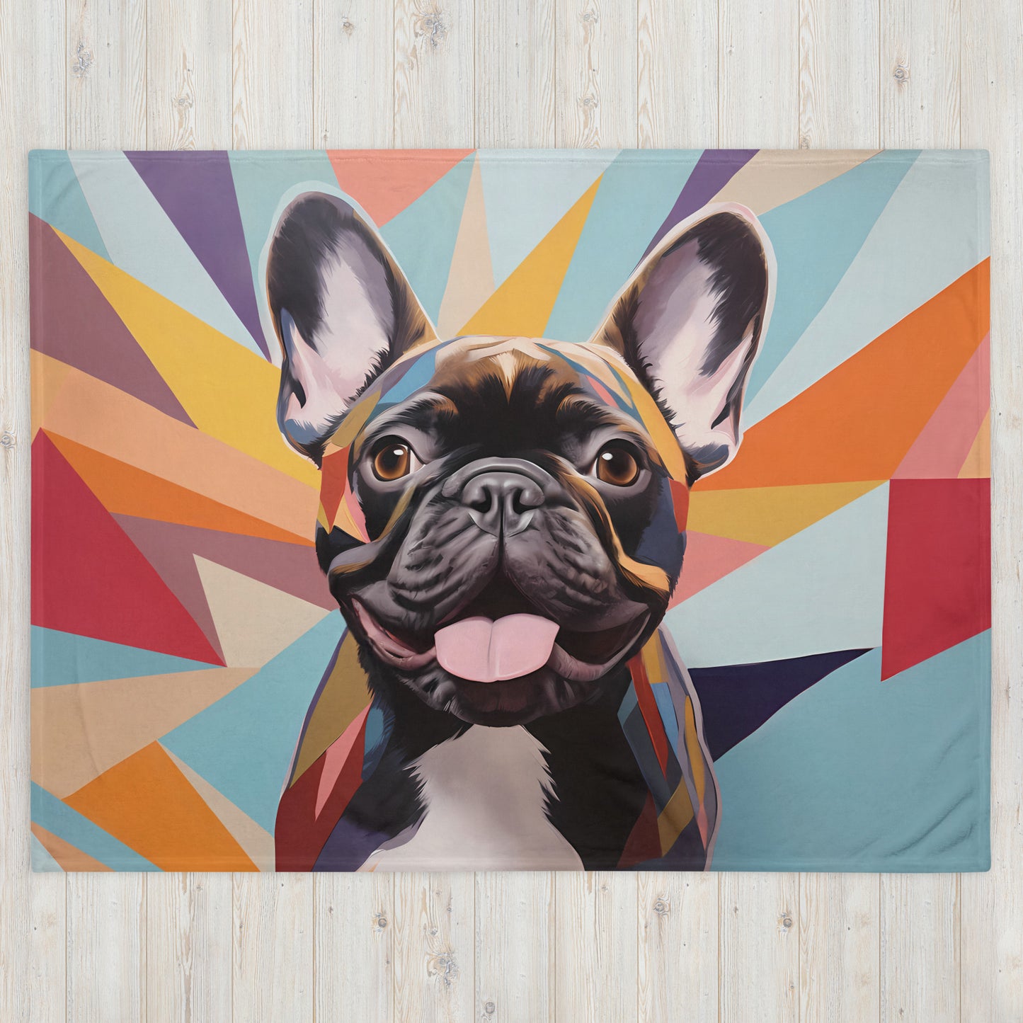Geometric Brindle Blanket