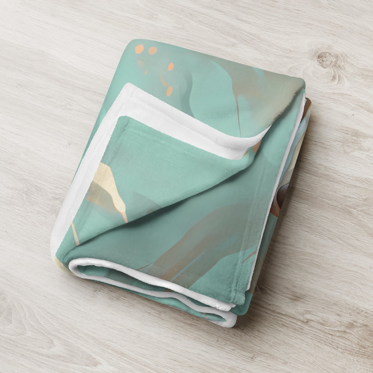 Gold Green Frenchie Blanket
