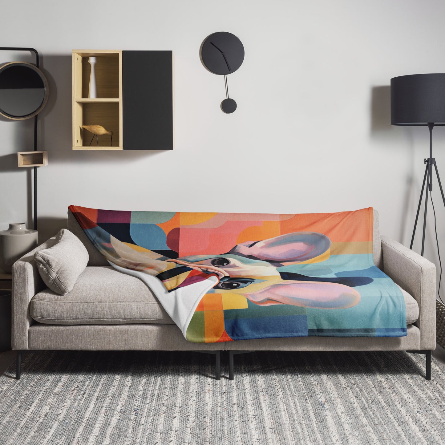 Colorful Tan Blanket