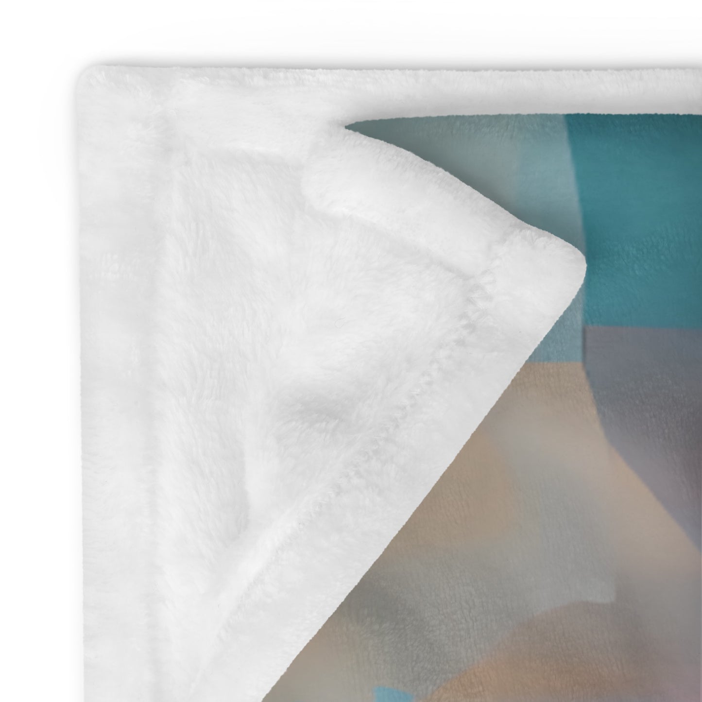 Blue Watercolor Pied Blanket