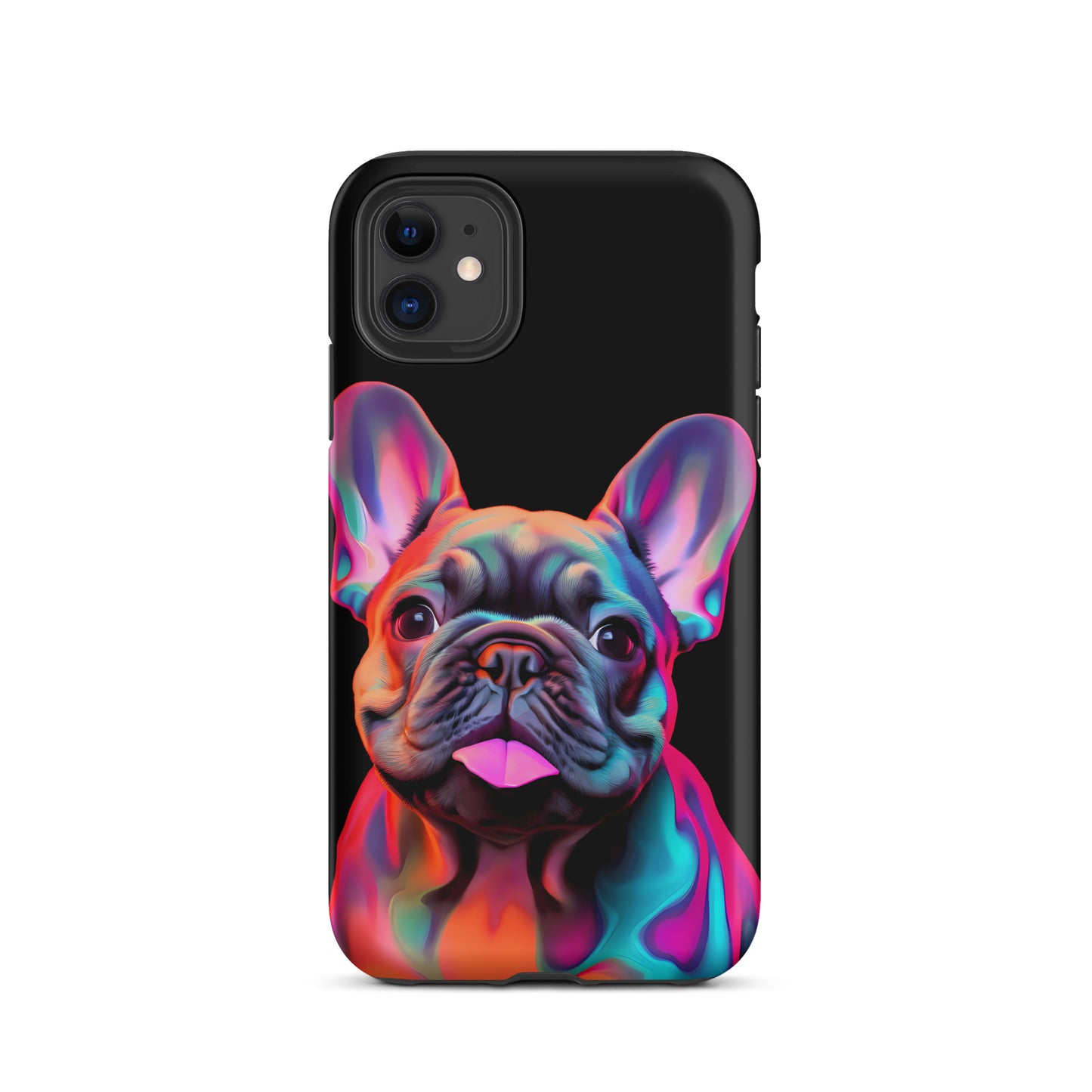 Neon Frenchie Case for iPhone®