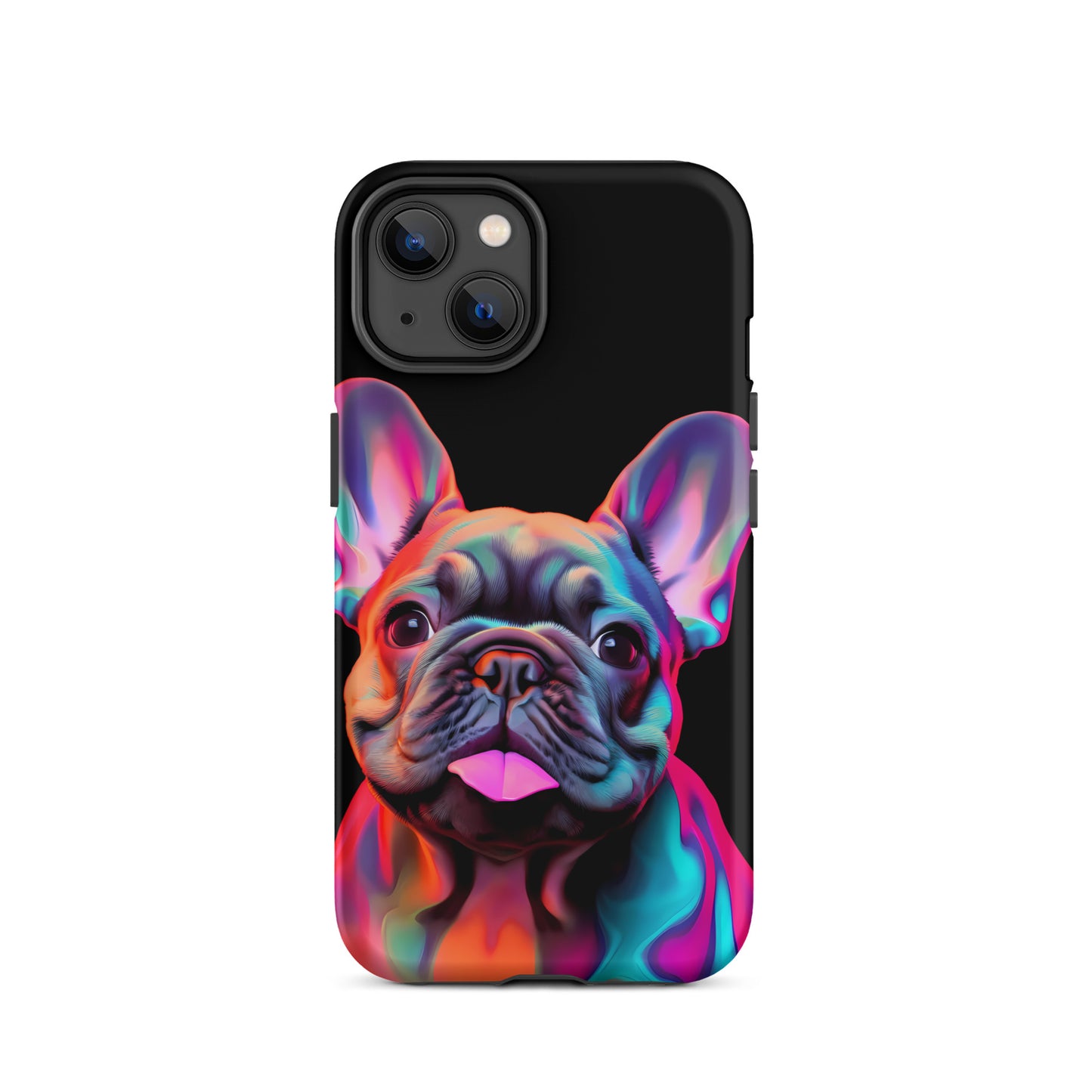 Neon Frenchie Case for iPhone®