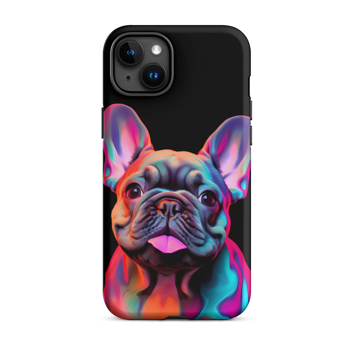 Neon Frenchie Case for iPhone®