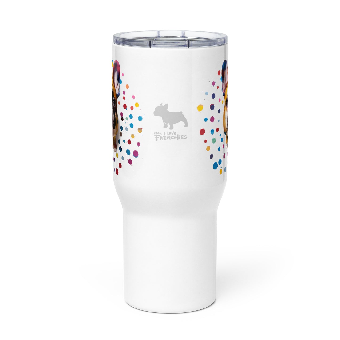 Color Array Frenchie Travel Mug