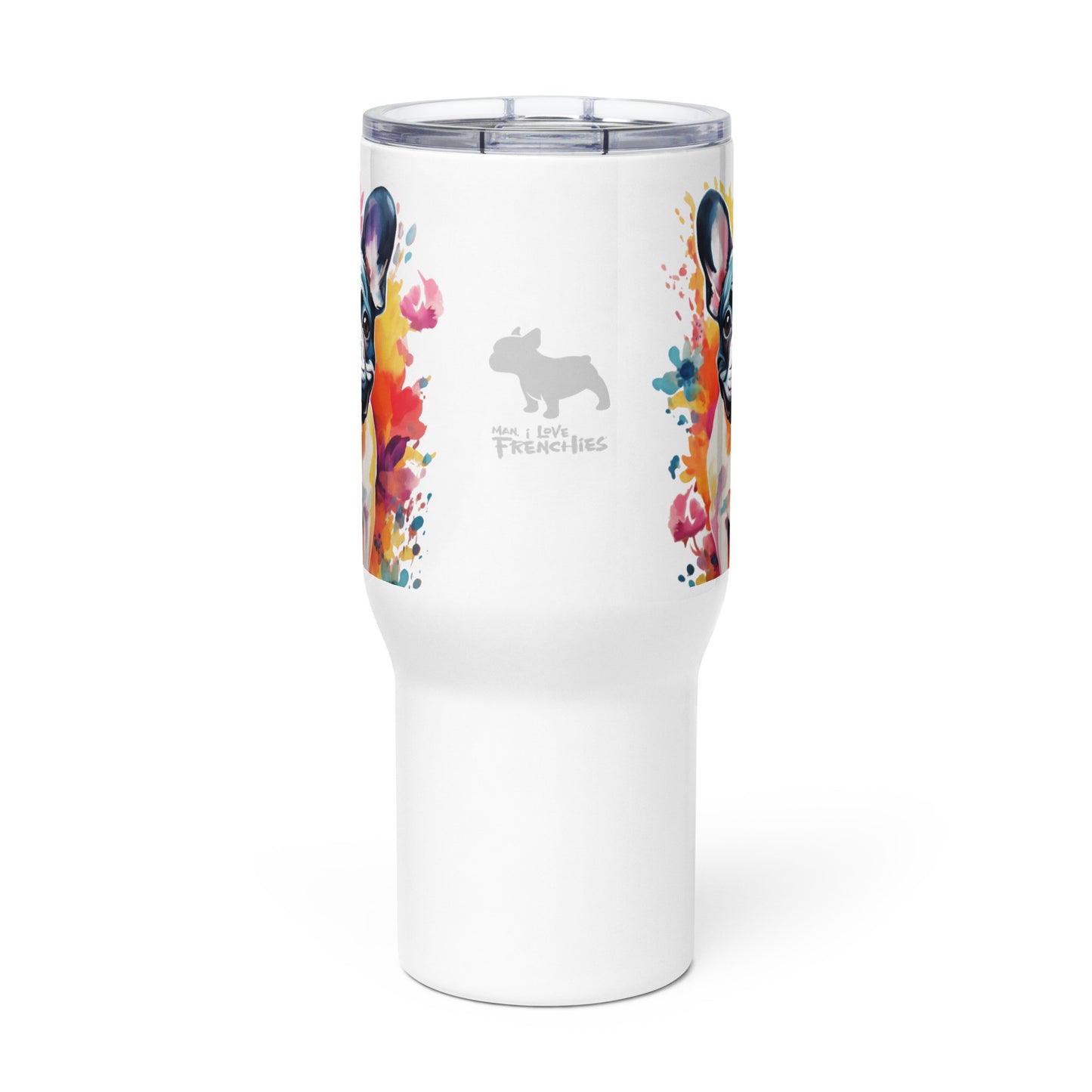 Watercolor Pied Travel Mug