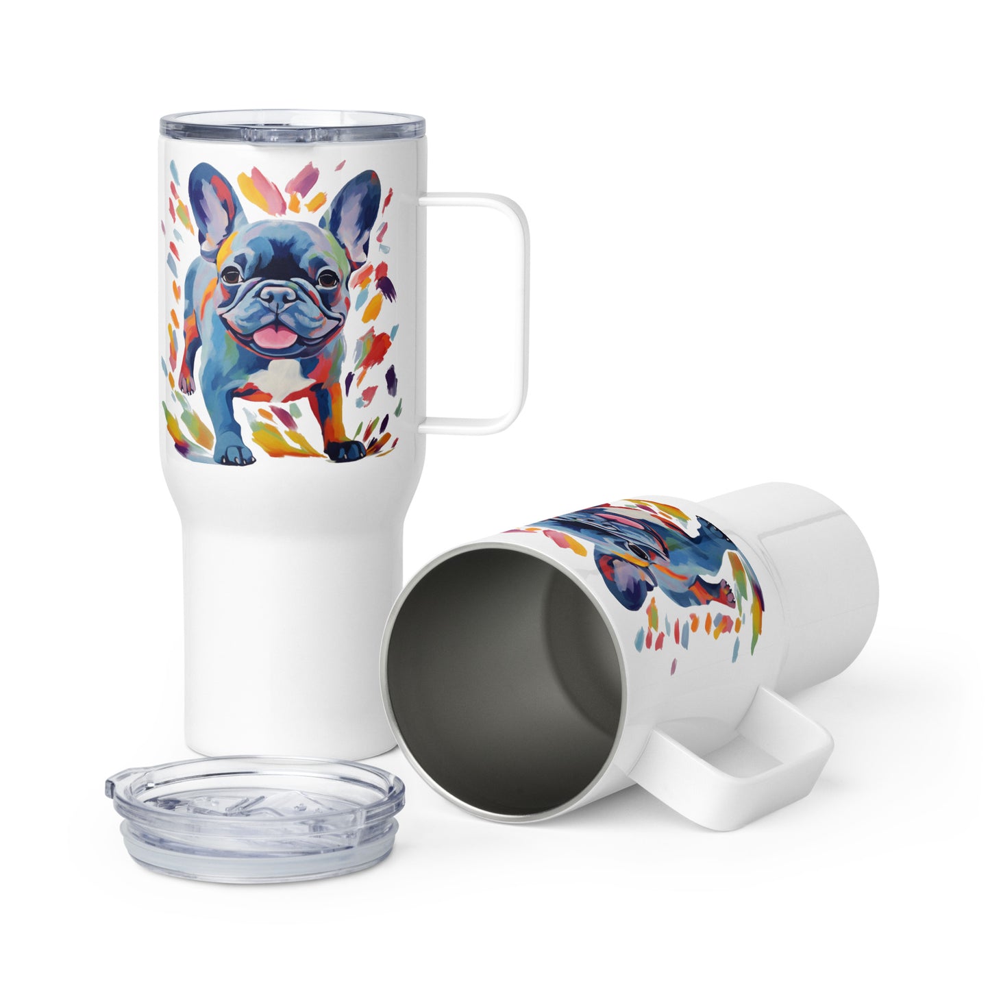Running Blue Travel Mug