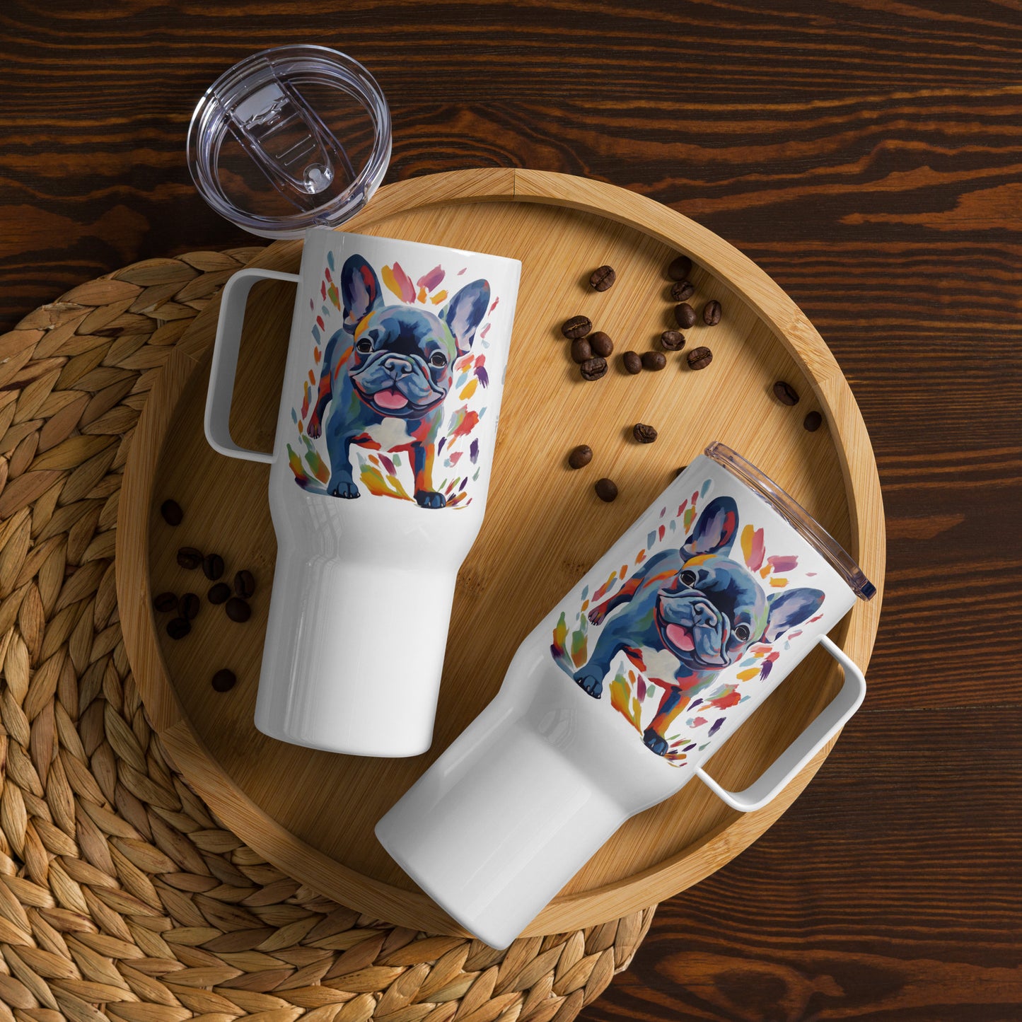 Running Blue Travel Mug