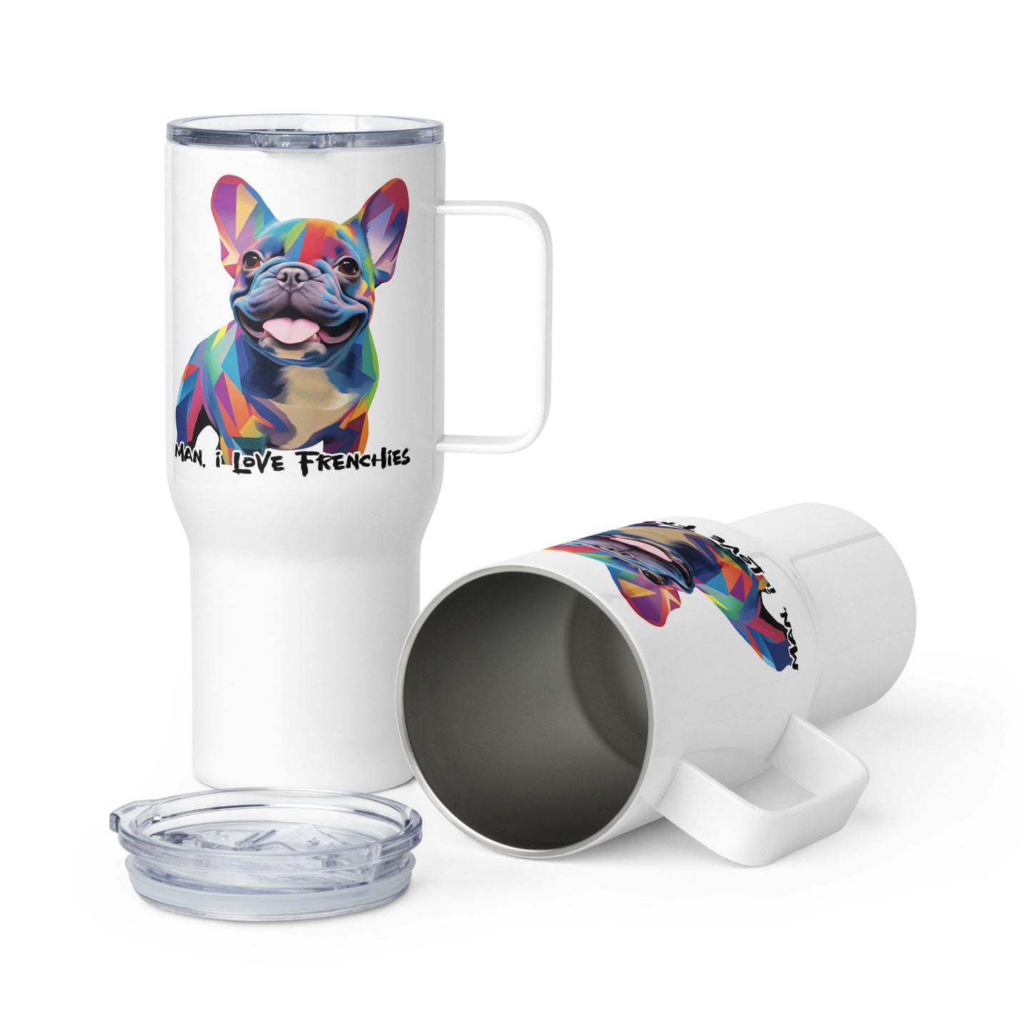 Happy Blue Travel Mug