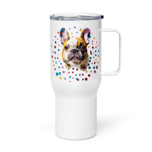 Color Array Frenchie Travel Mug