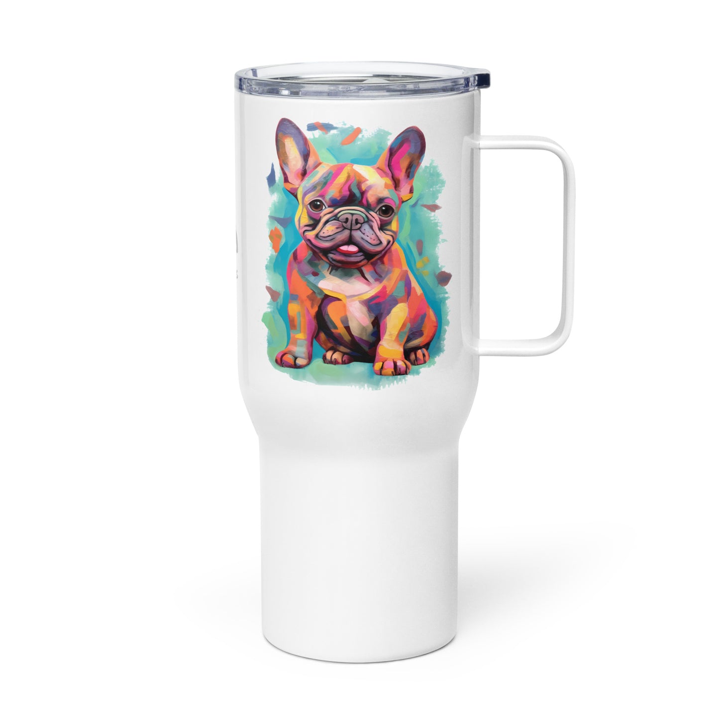 Watercolor Frenchie Travel Mug