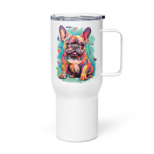Watercolor Frenchie Travel Mug