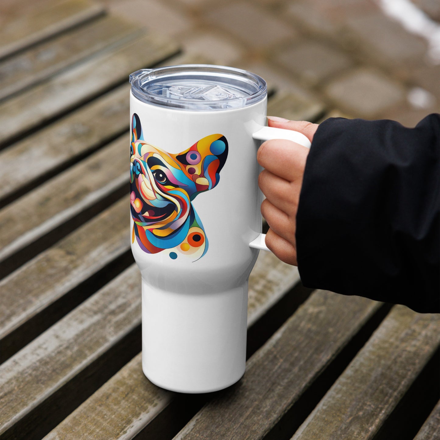 Wagging Wassily Travel Mug