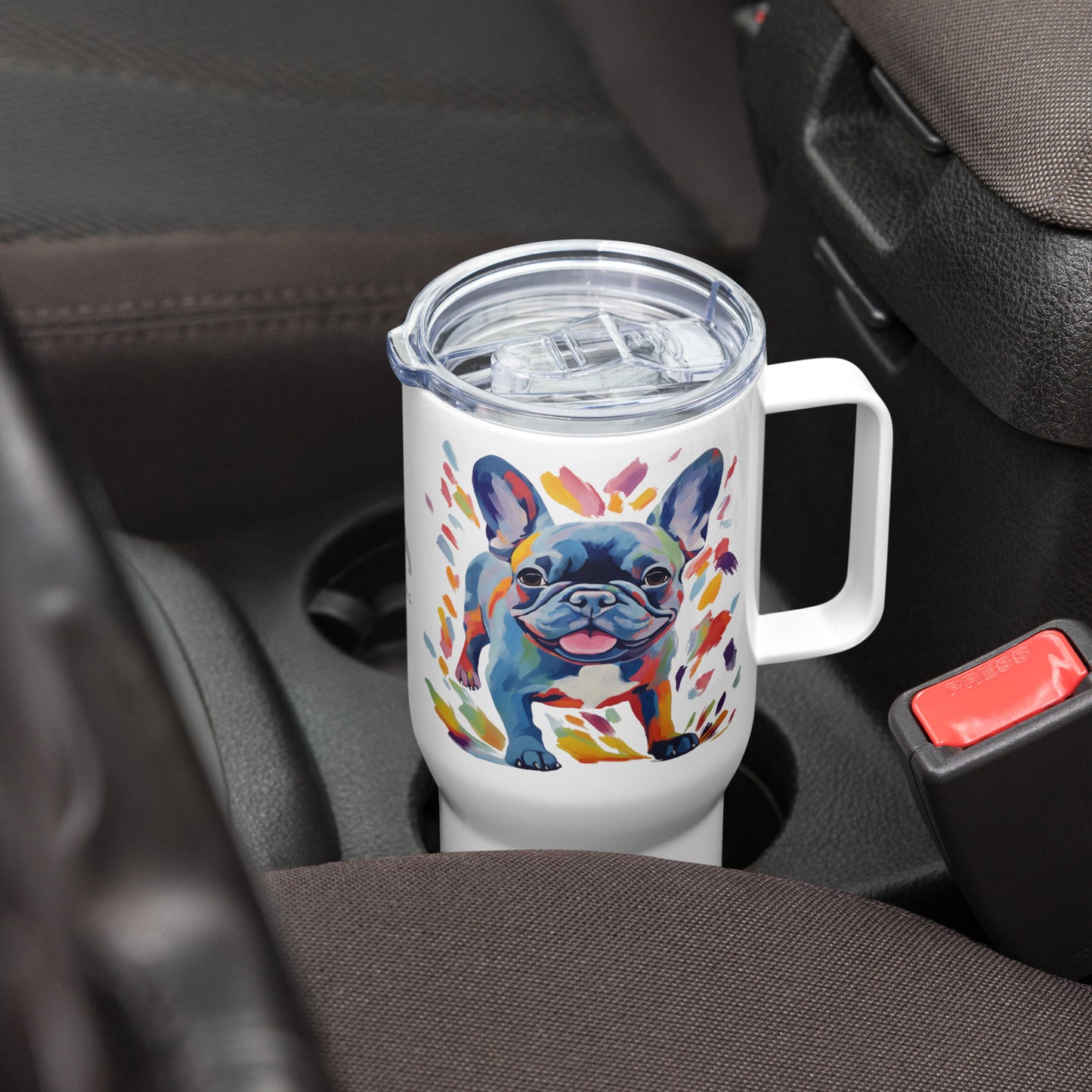 Running Blue Travel Mug