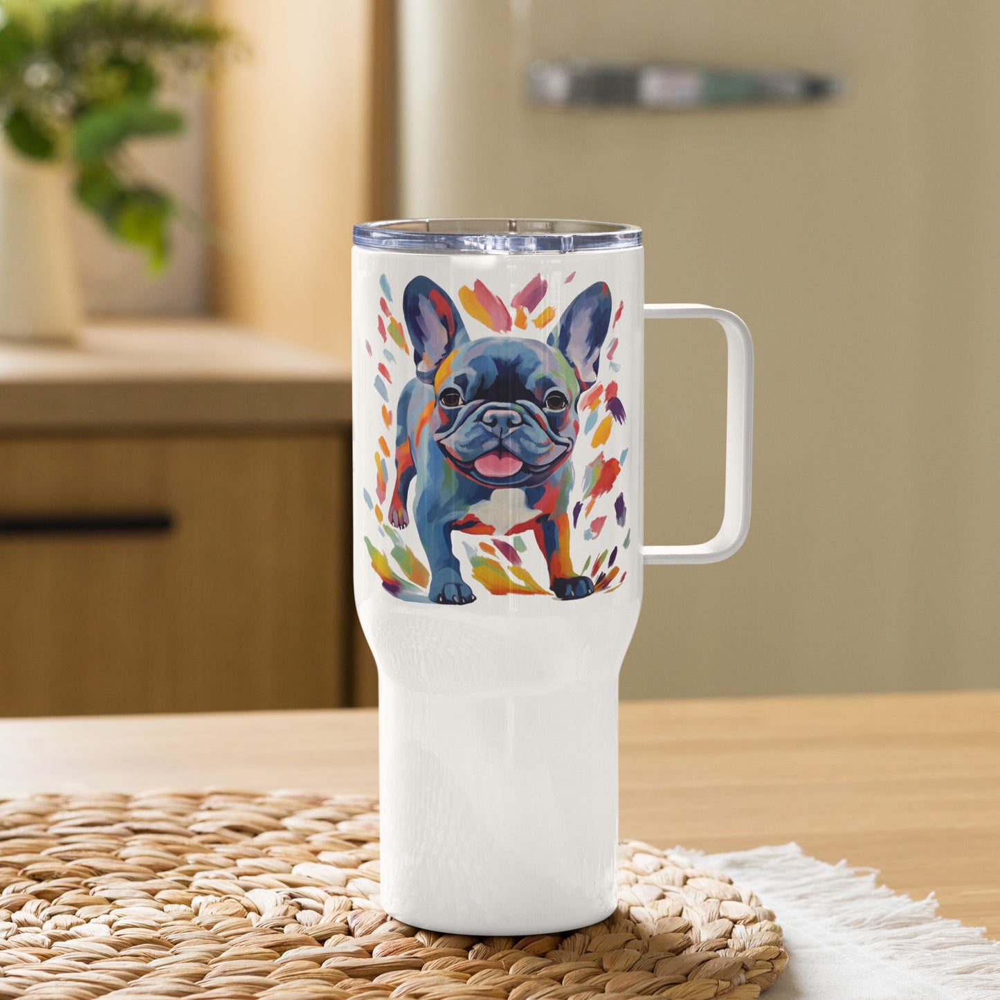 Running Blue Travel Mug