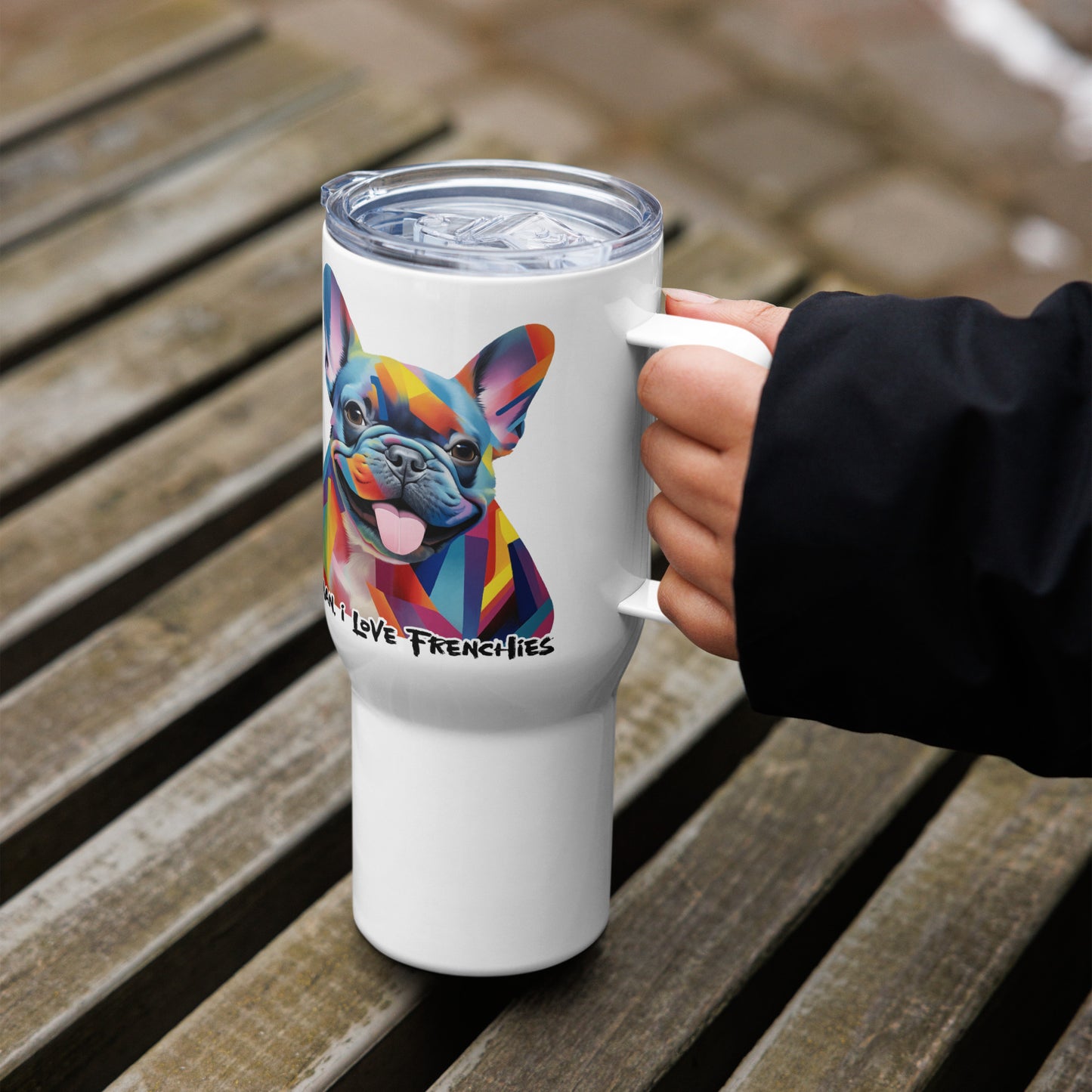 Color Lines Travel Mug