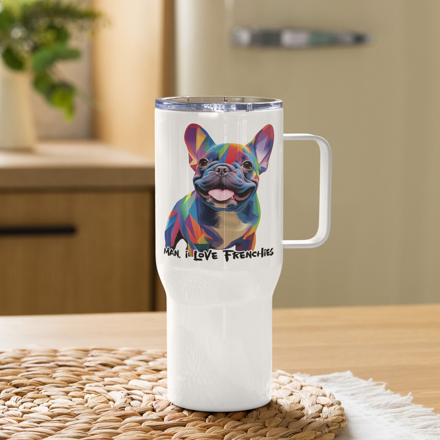 Happy Blue Travel Mug