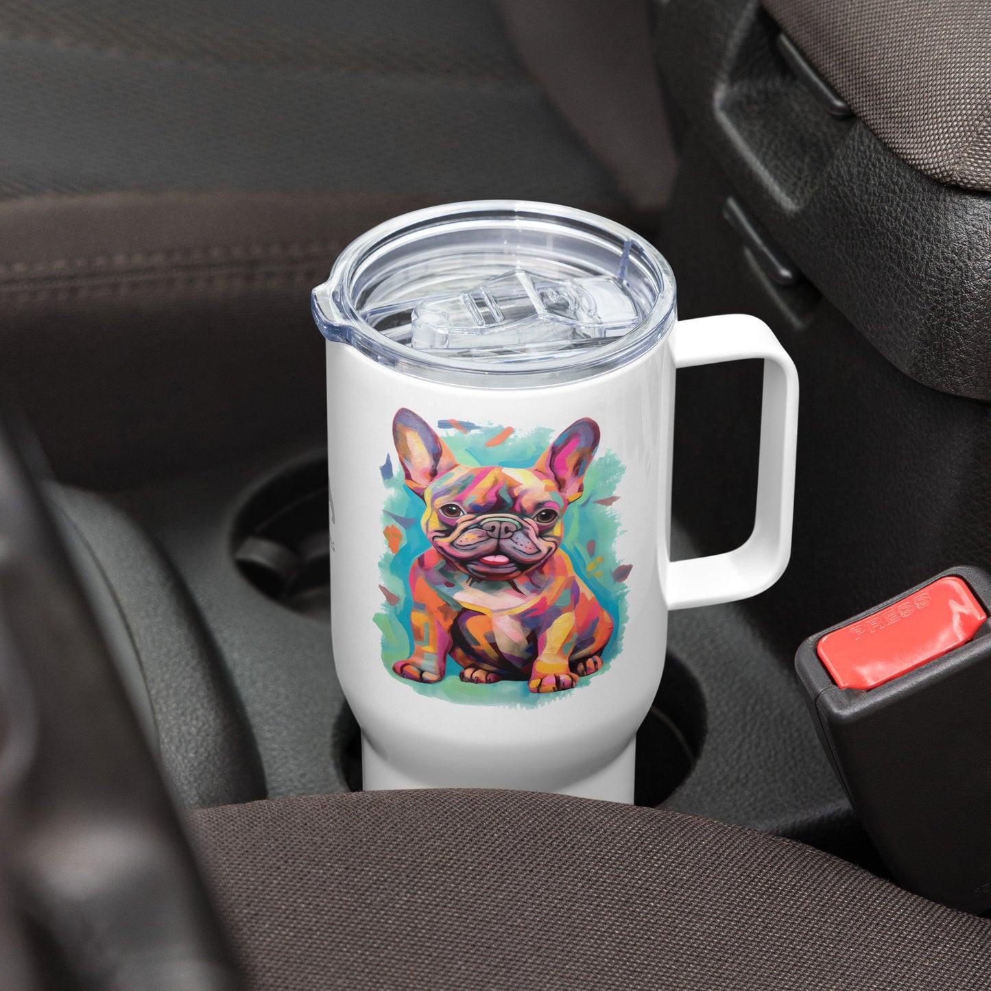 Watercolor Frenchie Travel Mug