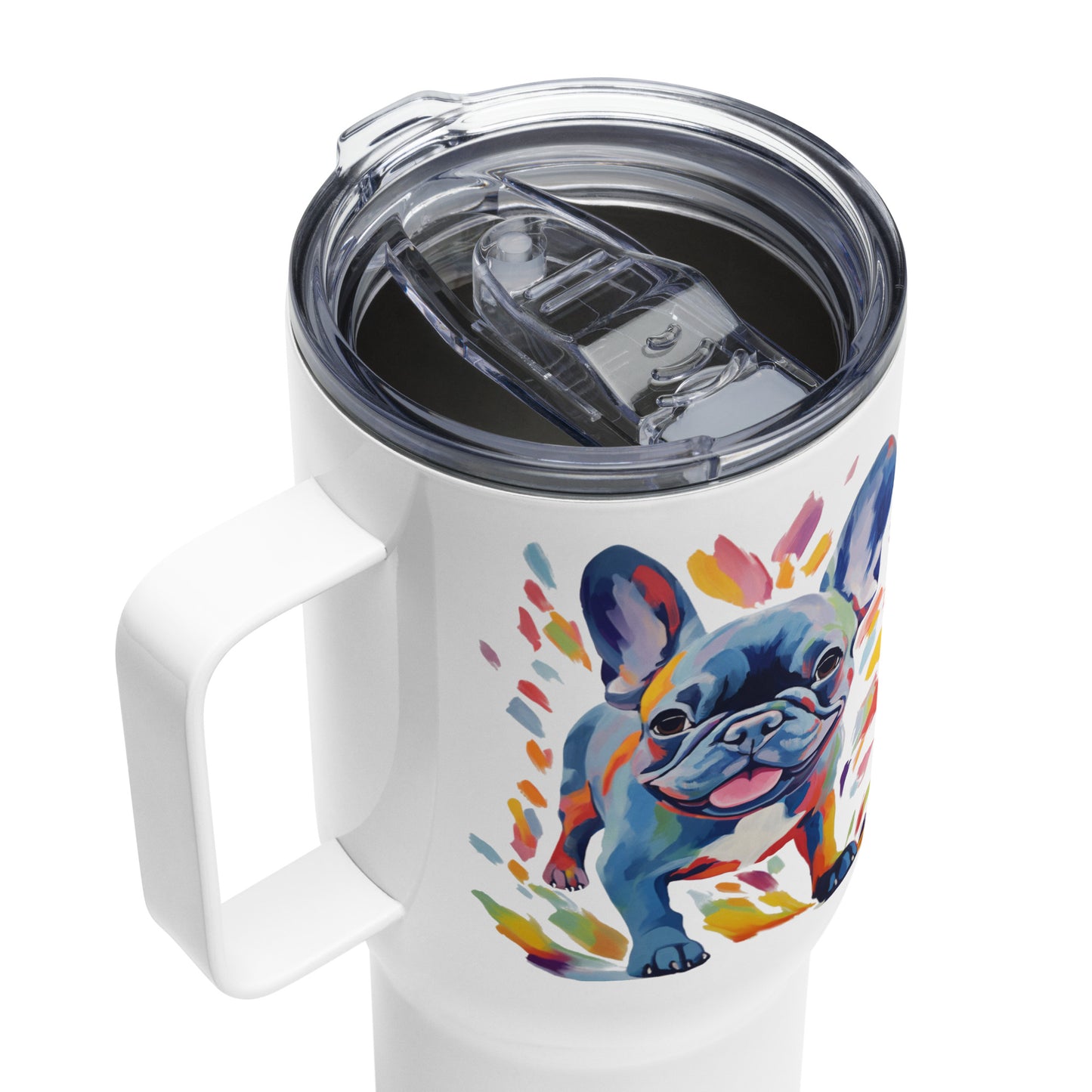 Running Blue Travel Mug