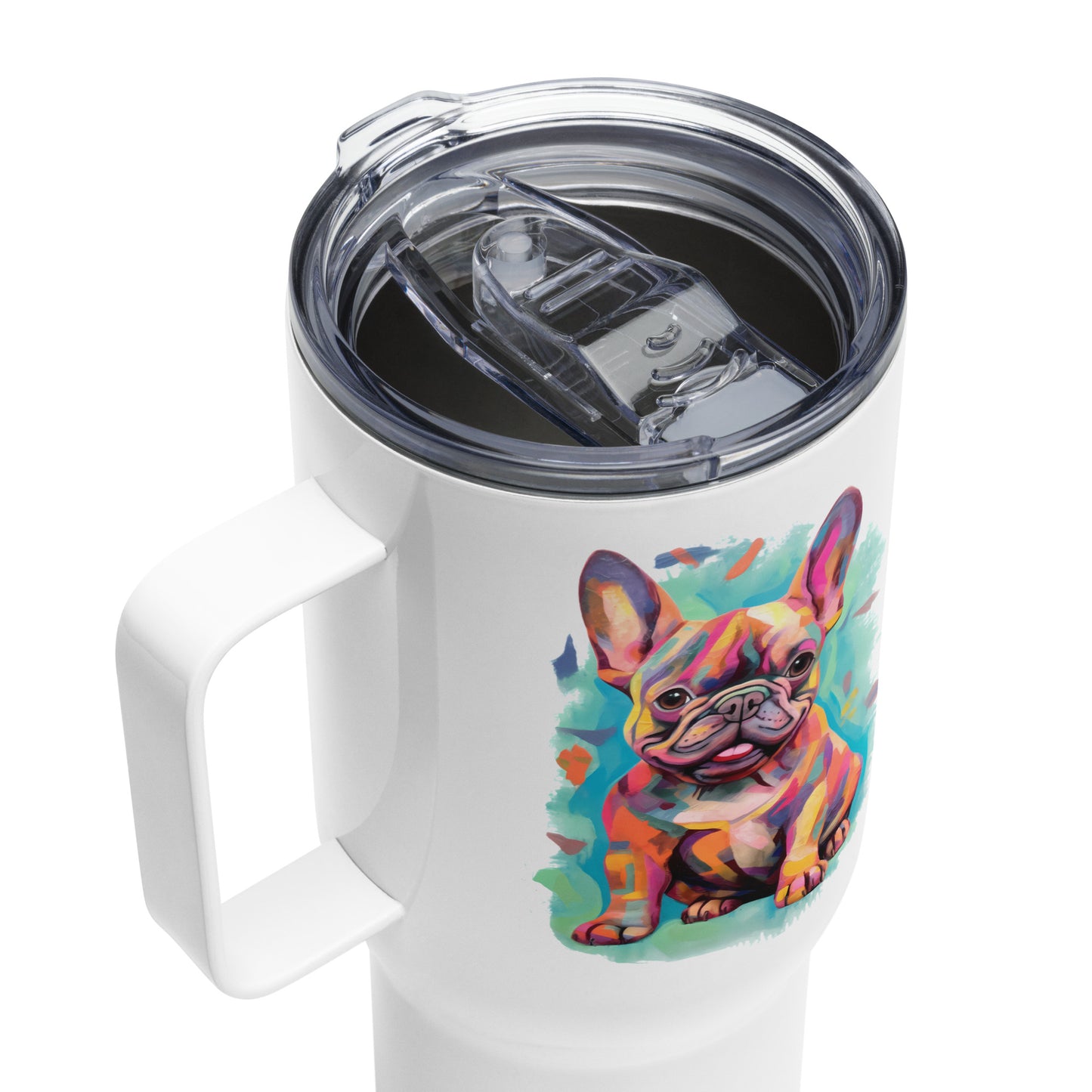 Watercolor Frenchie Travel Mug