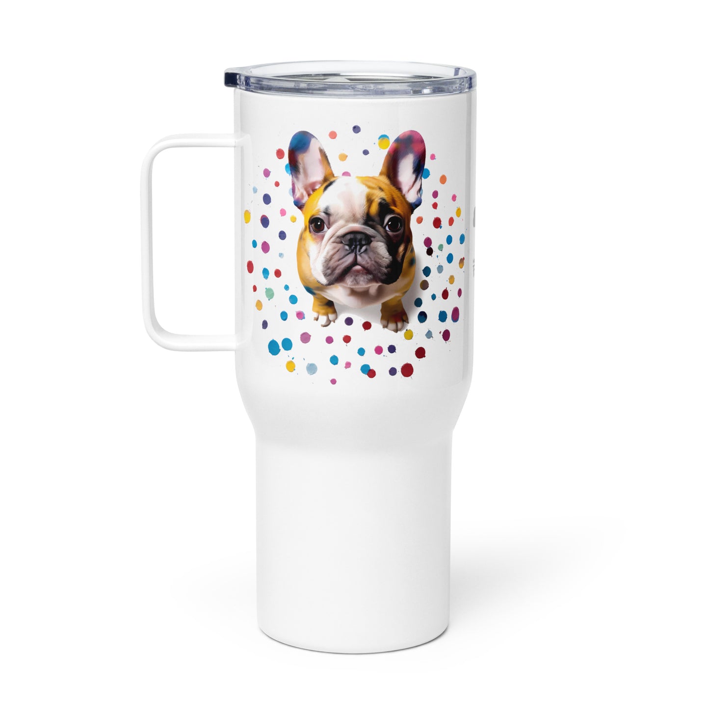 Color Array Frenchie Travel Mug