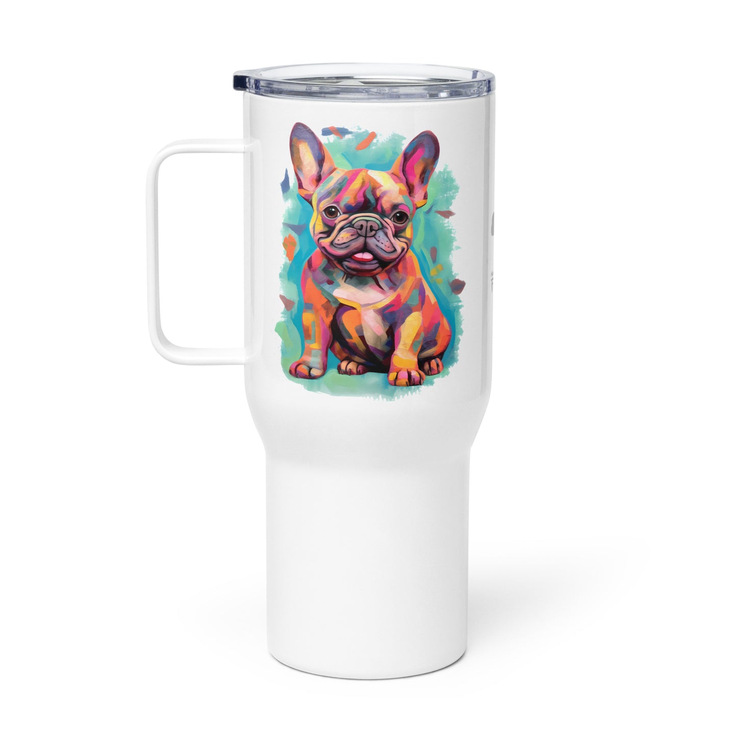 Watercolor Frenchie Travel Mug