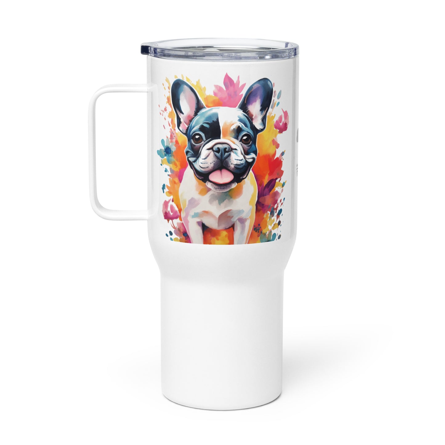 Watercolor Pied Travel Mug