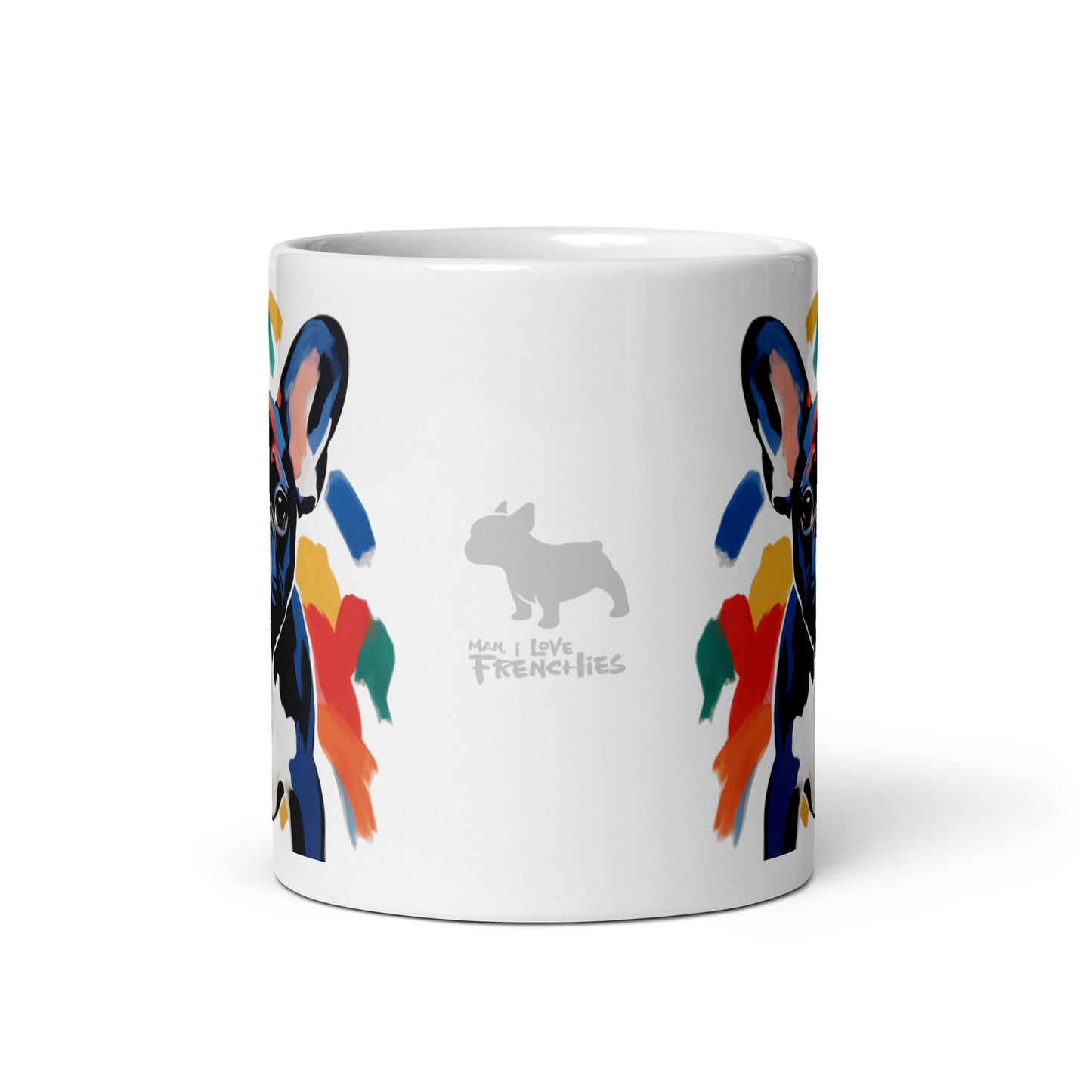 Pastel Pied White Mug
