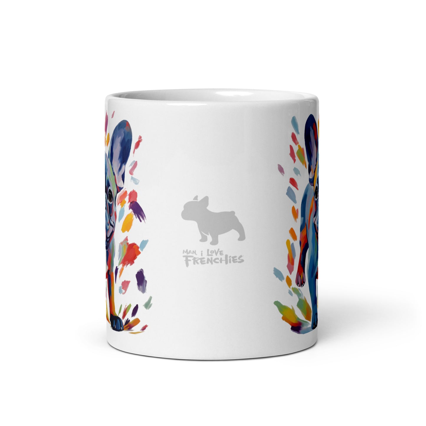 Running Blue White Mug