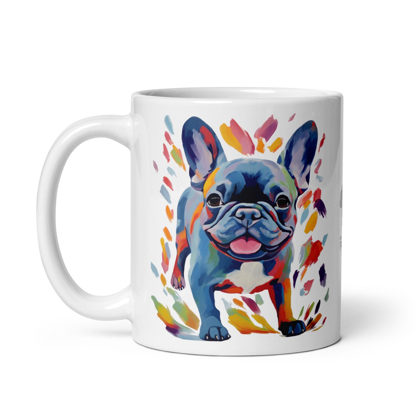 Running Blue White Mug
