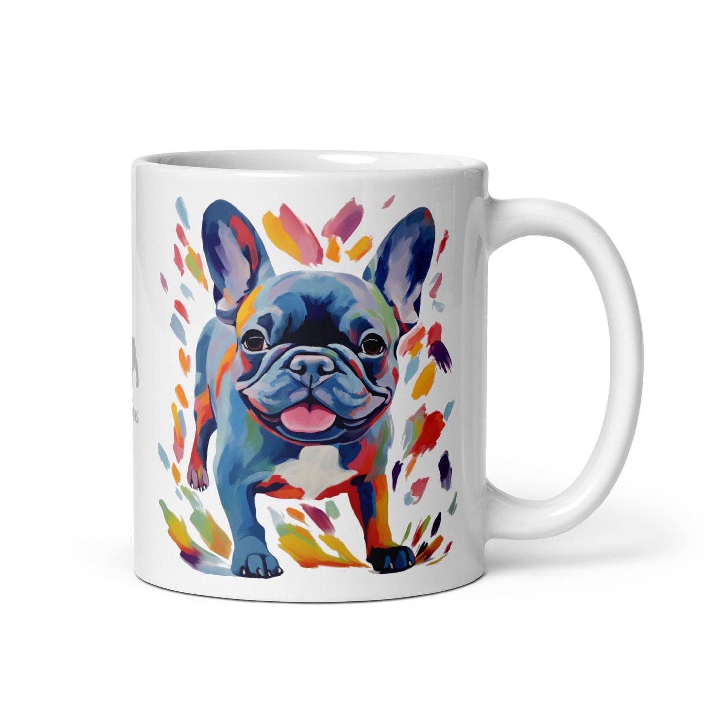 Running Blue White Mug