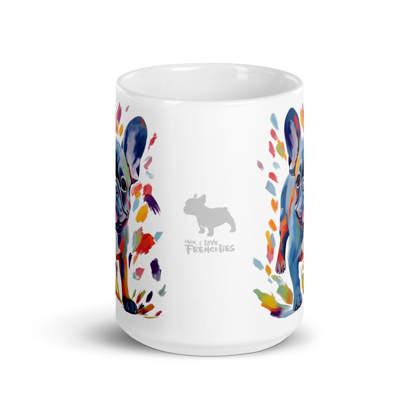 Running Blue White Mug
