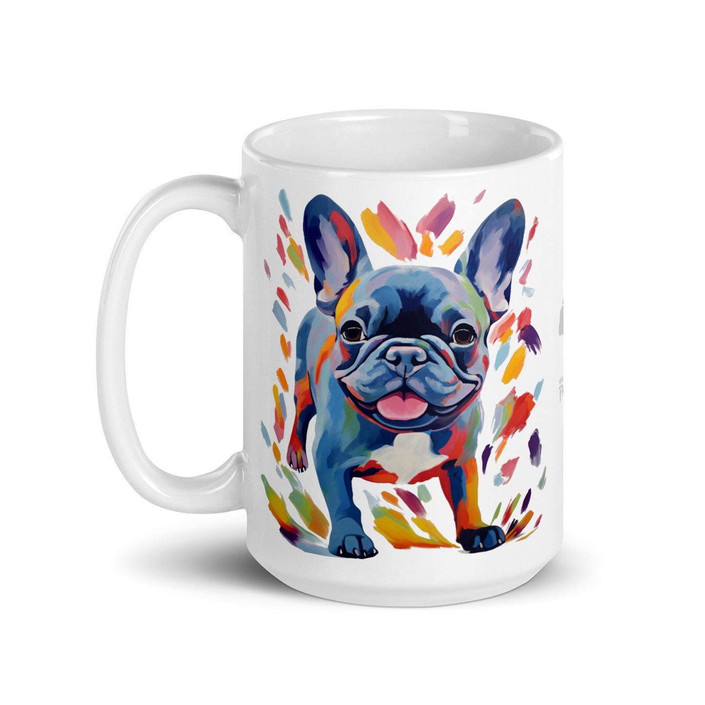 Running Blue White Mug