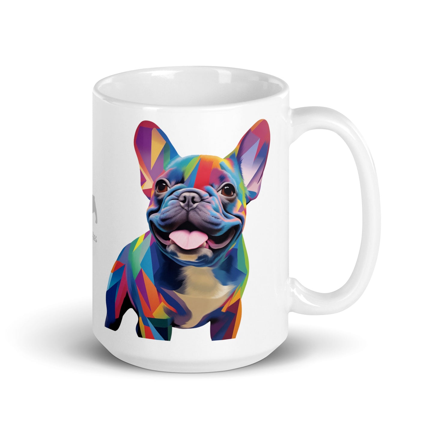 Happy Blue White Mug