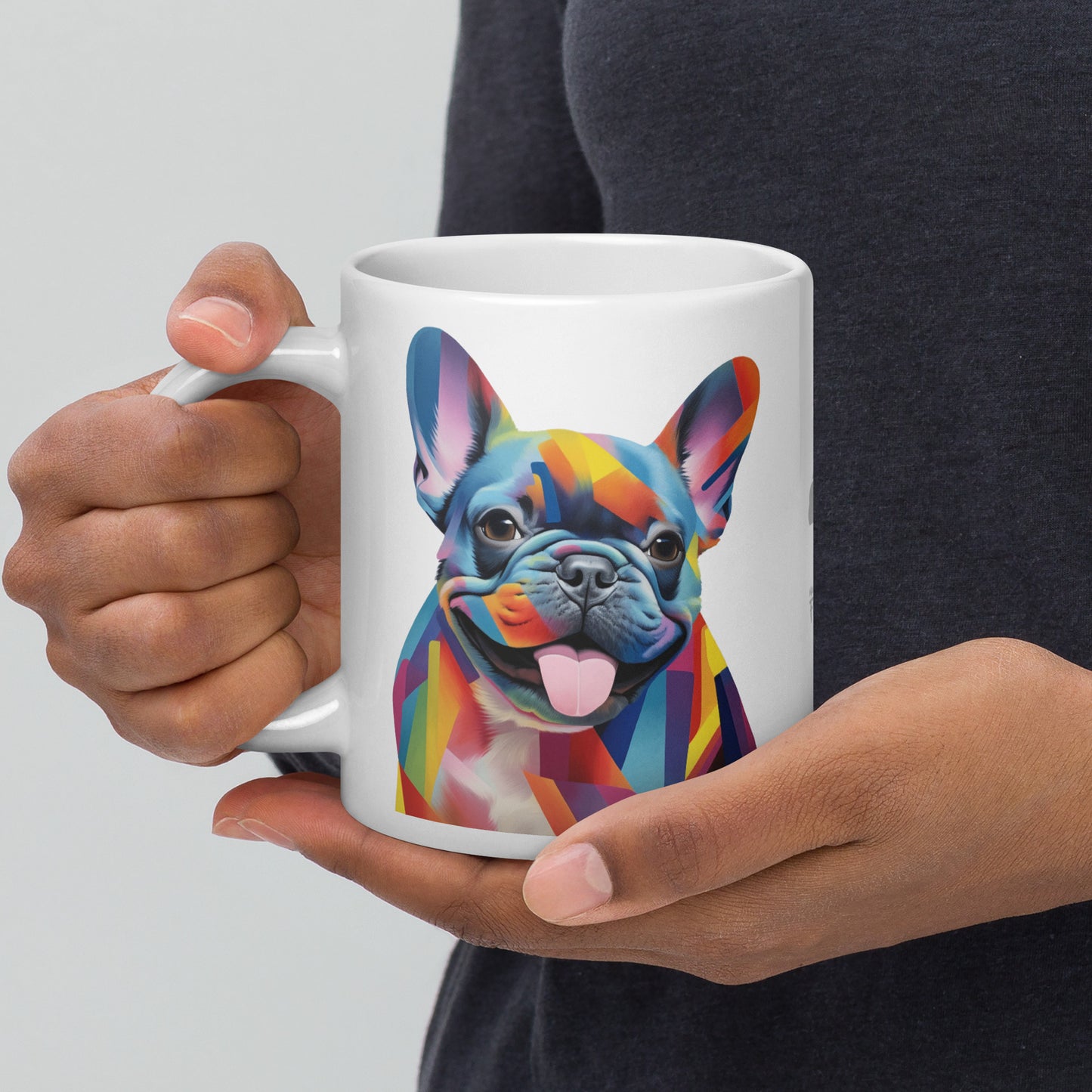 Color Lines White Mug