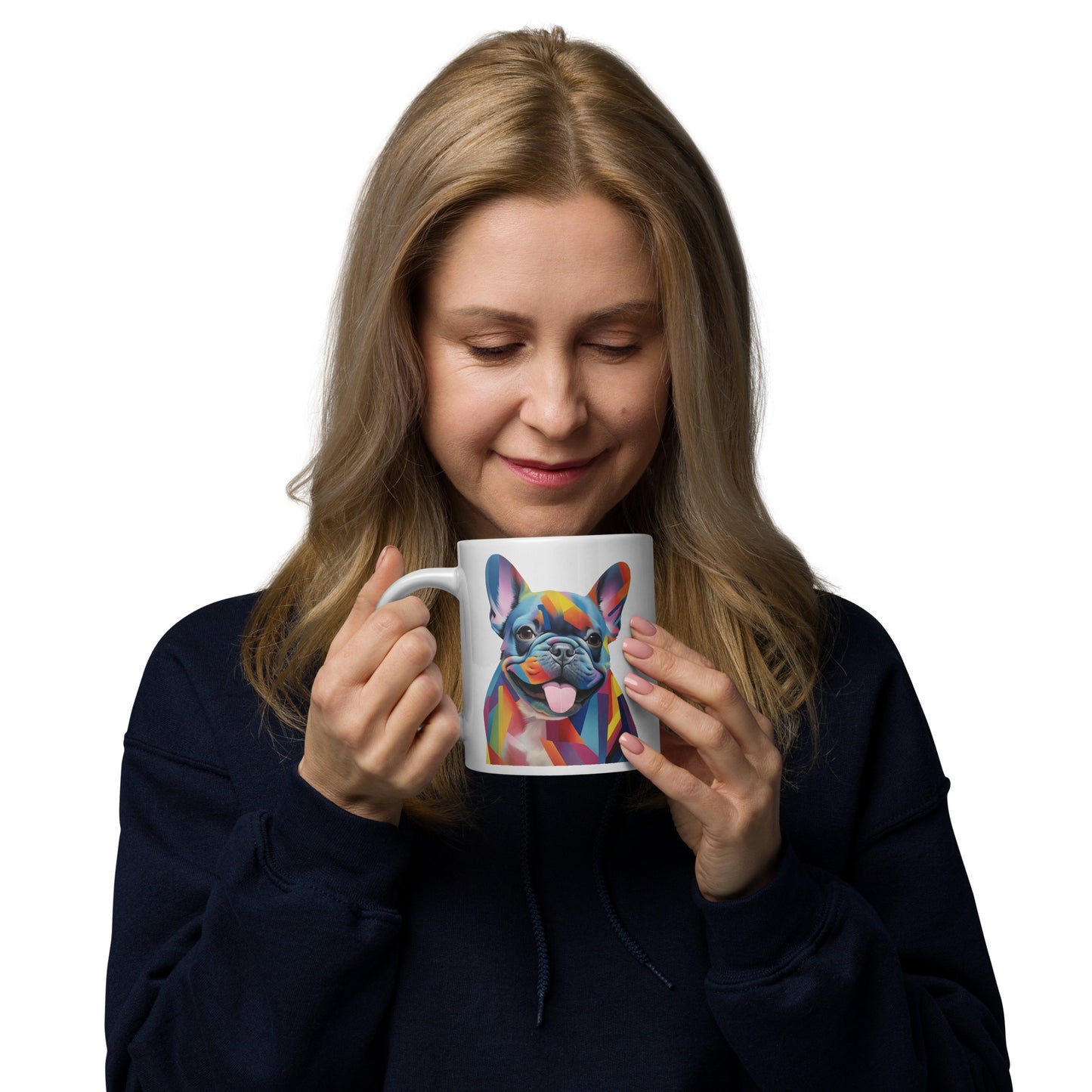 Color Lines White Mug