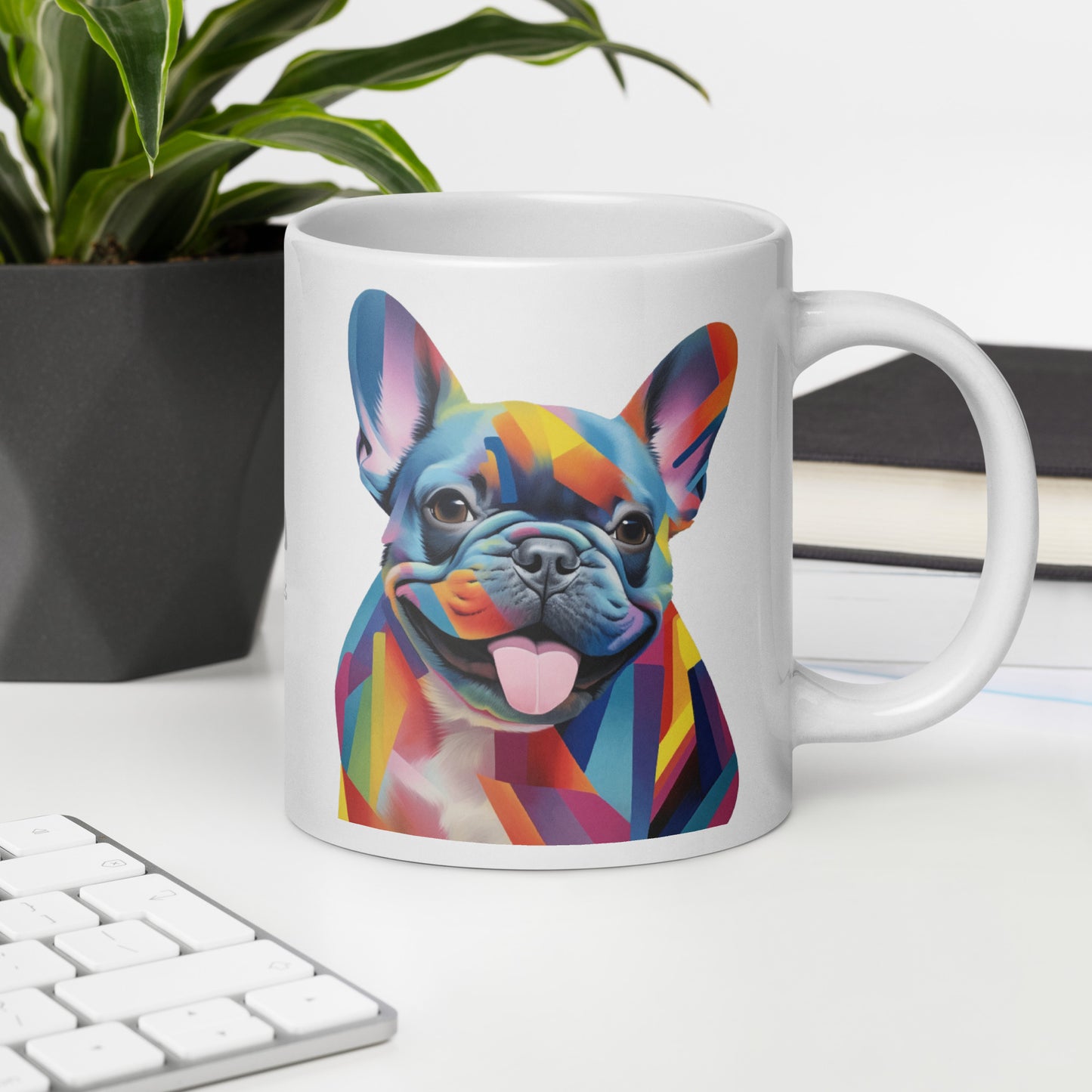 Color Lines White Mug