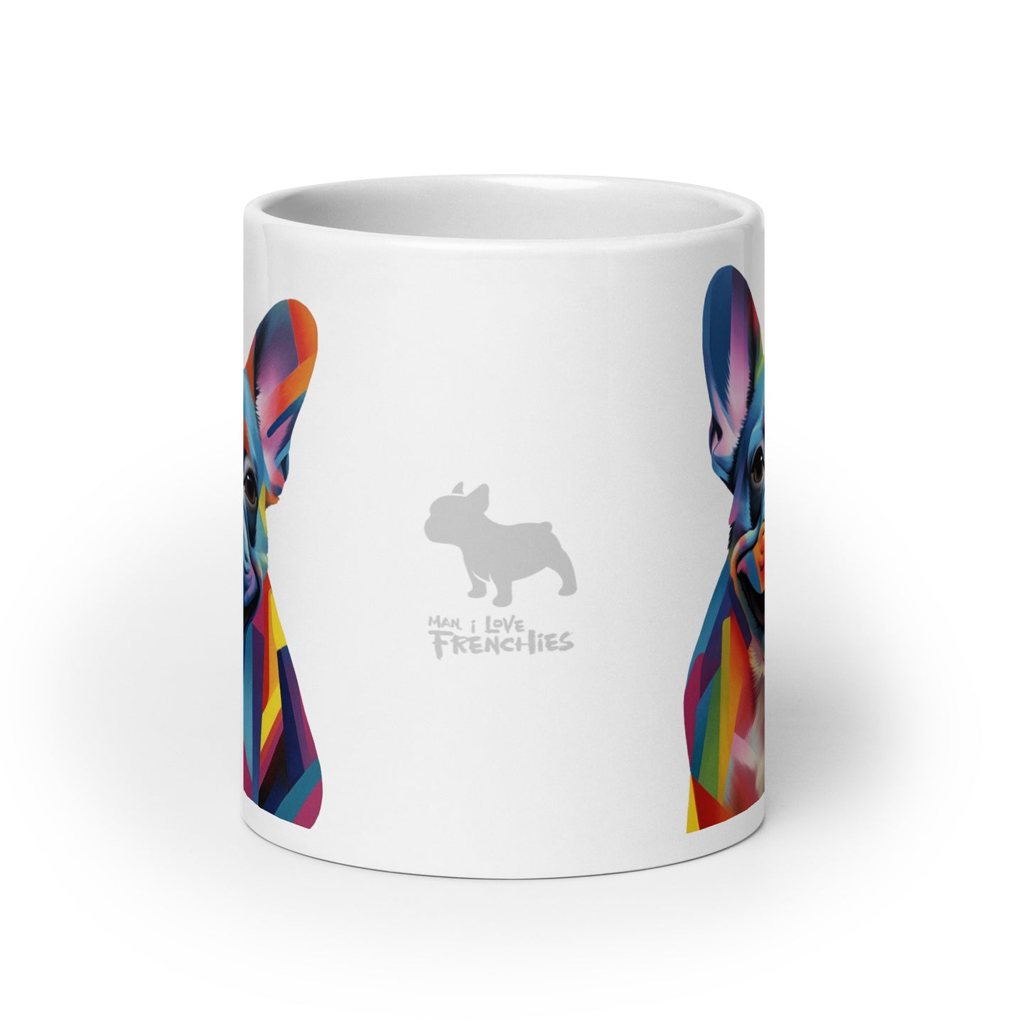 Color Lines White Mug