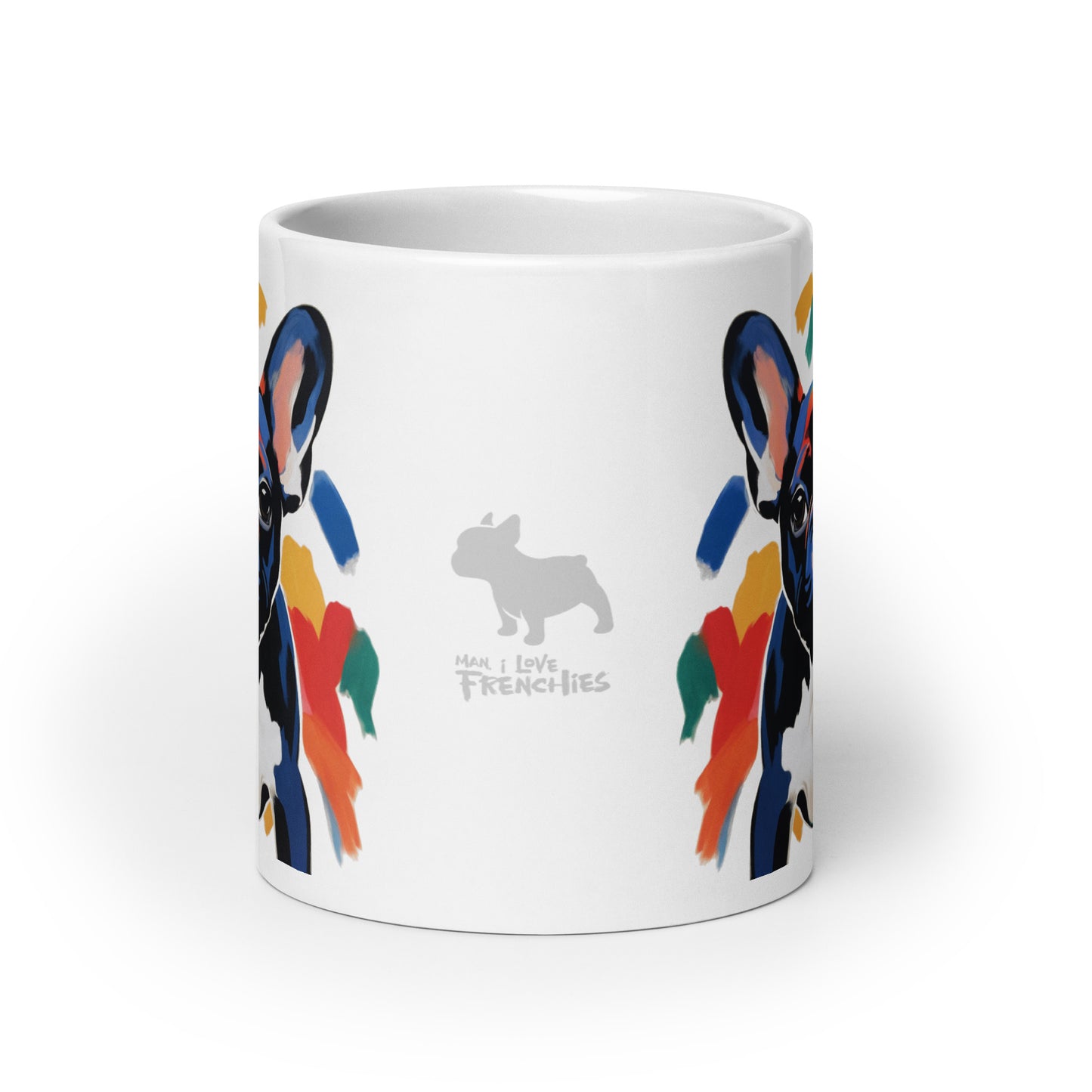 Pastel Pied White Mug