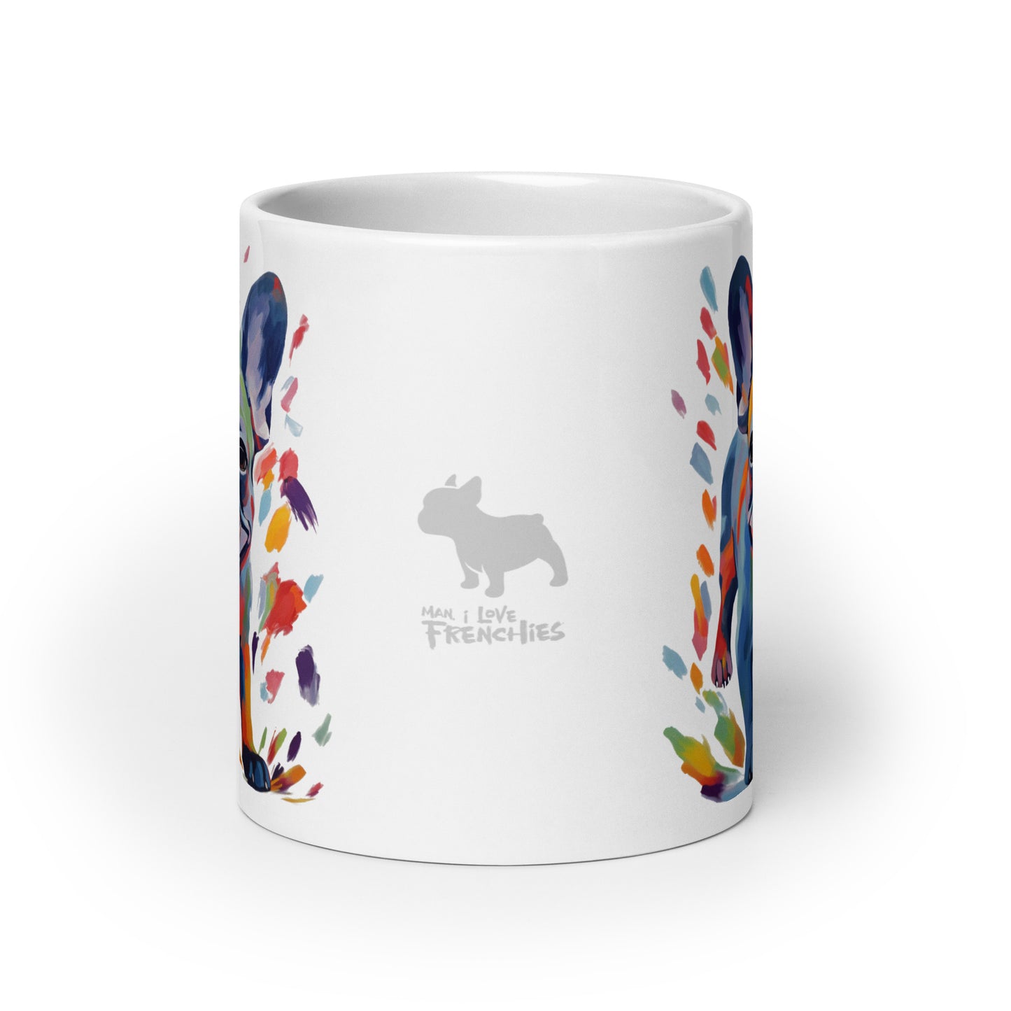 Running Blue White Mug