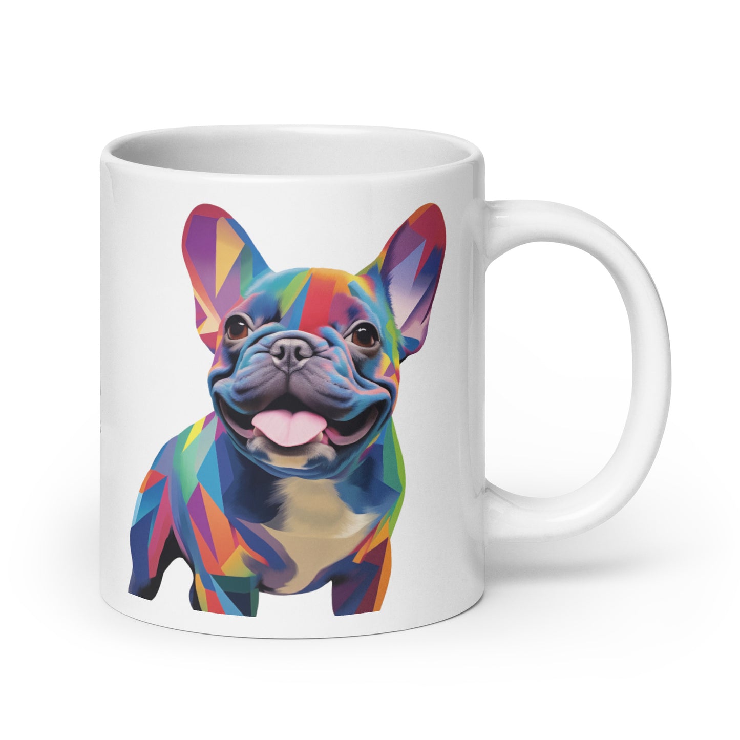 Happy Blue White Mug