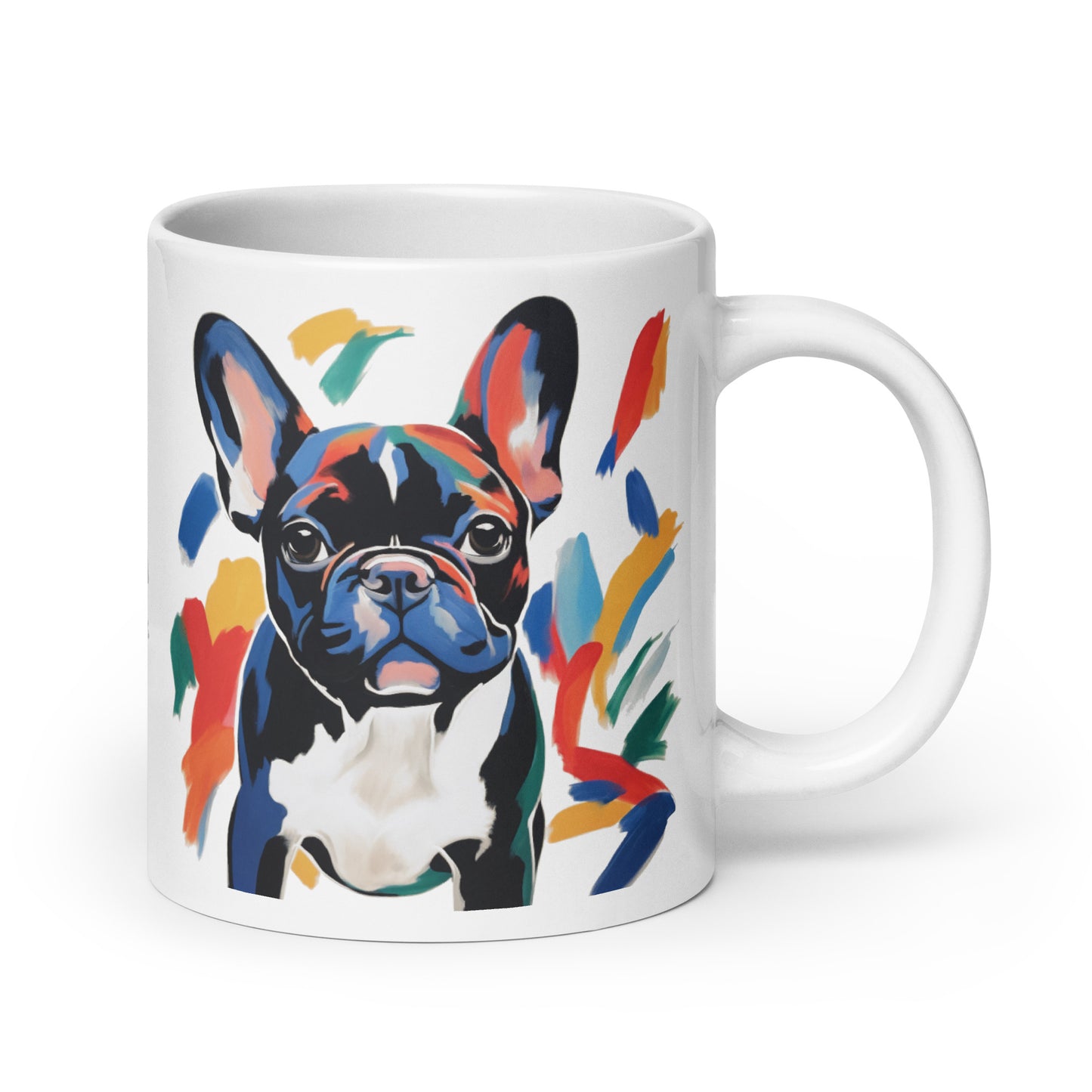 Pastel Pied White Mug