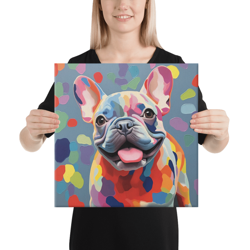 Puppy Polka Canvas Art