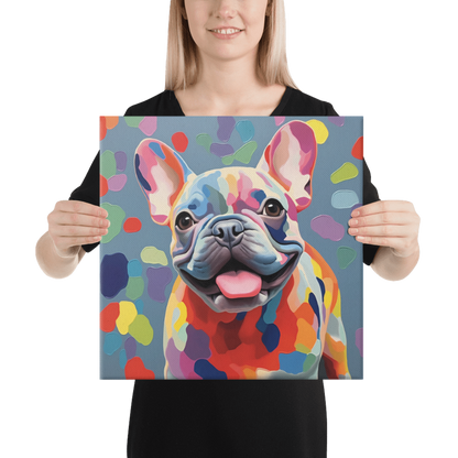 Puppy Polka Canvas Art