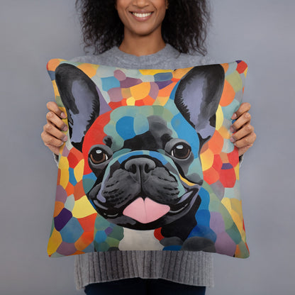 Mosaic Frenchie Pillow